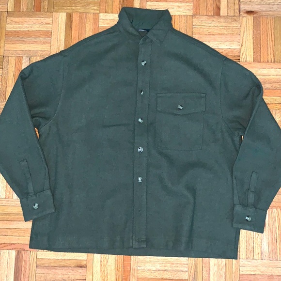 Asos Oversized Boxy fit wool-mix Shirt - Picture 1 of 7